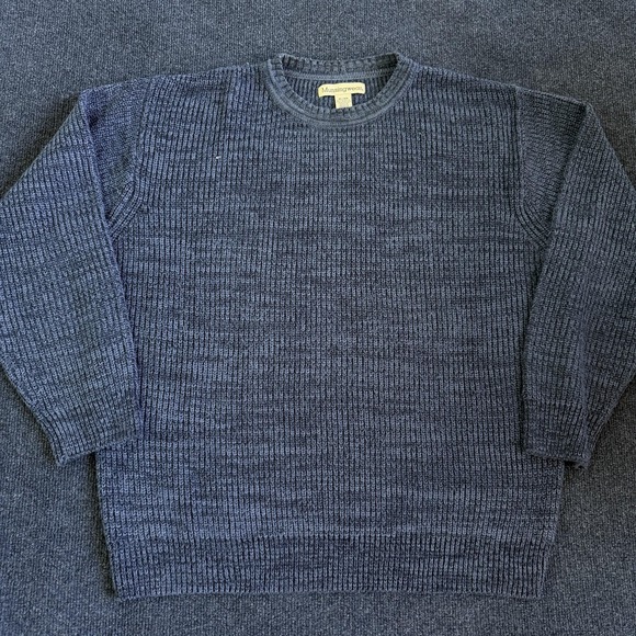 Munsingwear Other - Munsingwear Sweater Mens XL Blue Waffle-Knit Acrylic Crewneck Pullover Casual
